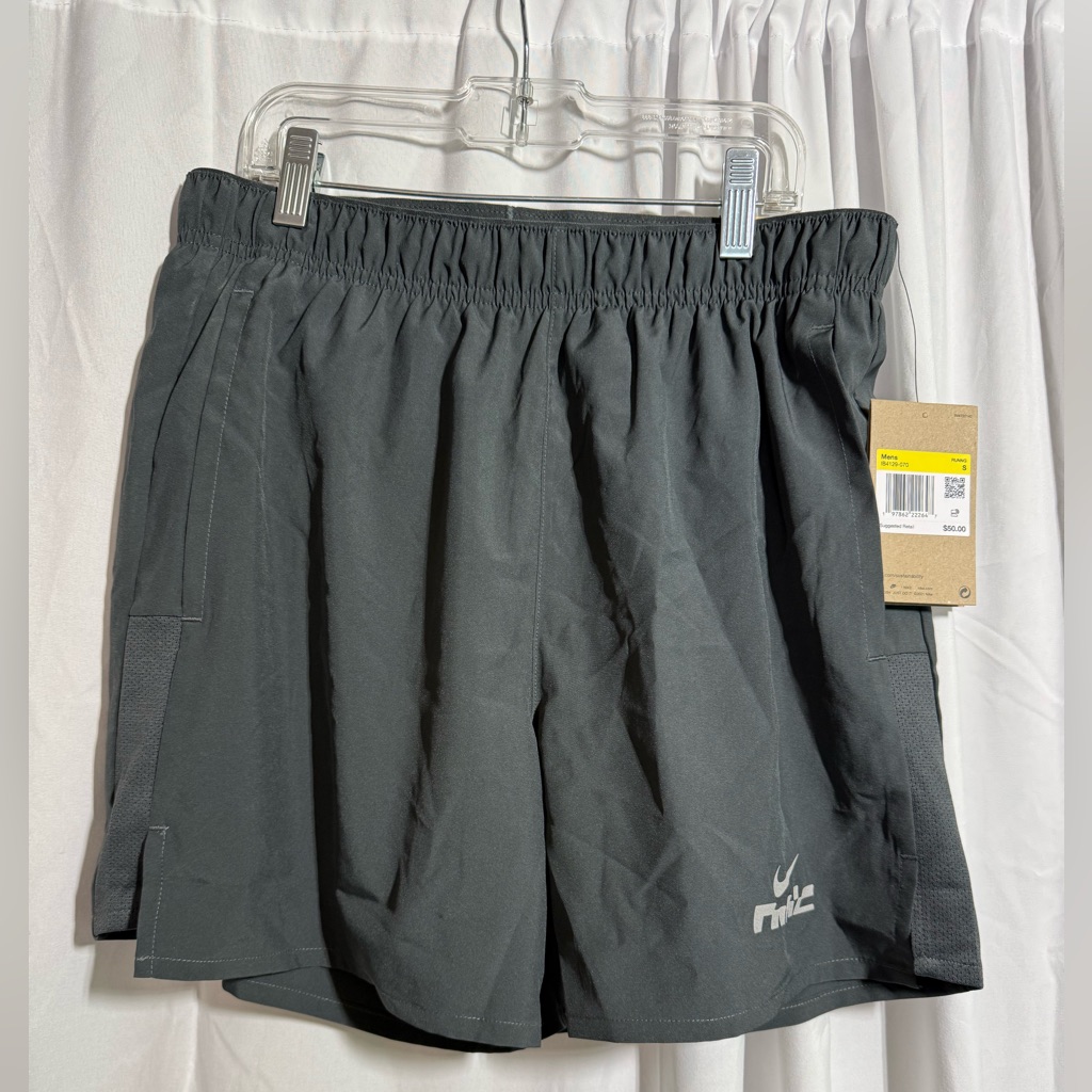 Nwt Nike Mens Dark Gray Athletic Shorts Sz S 3ap